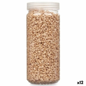Dekorative sten Gift Decor Beige 2 - 5 mm 700 g 6,5 x 15,5 x 6,5 cm 6,2 x 15,3 x 6,2 cm 6,5 x 15,8 x 6,5 cm (12 enheder)