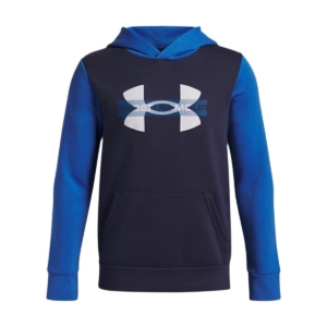 Sweatshirt med hætte til piger Under Armour Rival Flc Cblck Grphc Hd Blå