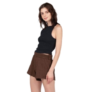 T-shirt til Damer uden Ærmer 24COLOURS Sort