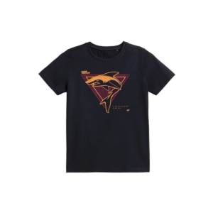 Børne Kortærmet T-shirt 4F With Print Sort