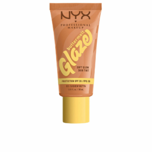 Solbeskyttelse med farve NYX BUTTERMELT GLAZE Nº 03-Cashew Butta Spf 30 30 ml