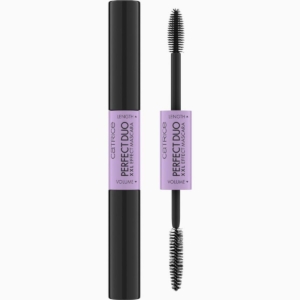 Mascara til Øjenvipper Catrice PERFECT DUO XXL EFFECT Sort Nº 010 8 ml