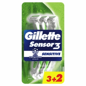 Máquinas de Barbear Descartáveis Gillette SENSOR (5 enheder)