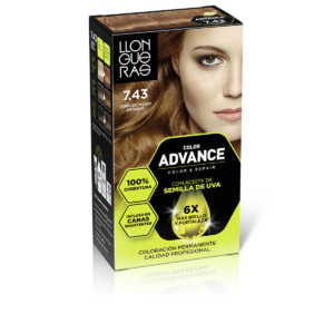 Permanent Farve Llongueras COLOR ADVANCE Nº 7,43-Cobrizo Medio Dorado (1 enheder)