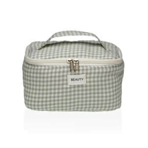 Rejsetoilettaske Versa Vichy Grøn Polyester Tekstil 12 x 12 x 20 cm