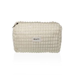 Rejsetoilettaske Versa Corduroy Hvid Polyester 8 x 11 x 18 cm