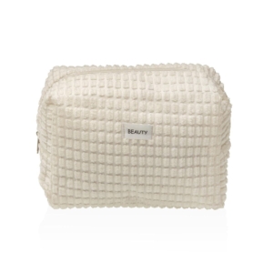 Rejsetoilettaske Versa Corduroy Hvid Polyester 12 x 16 x 24 cm