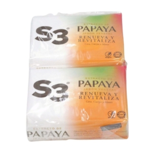 Sæbe Pille S3 125 g Papaya 2 enheder