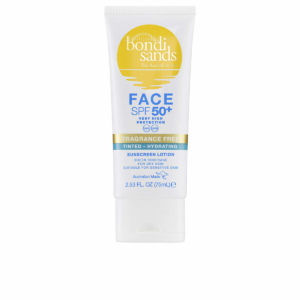 Solbeskyttelse med farve Bondi Sands FACE Spf 50+ 75 ml